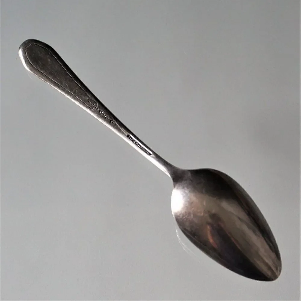 Vintage Oneida Community 1927 Paul Revere Pattern Silverplate Tea Spoon Monogram